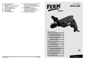 Manual de uso FERM PDM1026 Taladradora de percusión