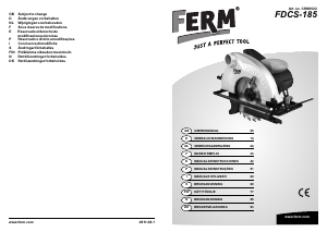 Mode d’emploi FERM CSM1022 Scie circulaire