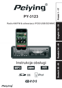 Manual Peiying PY-3123 Car Radio