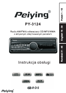 Instrukcja Peiying PY-3124 Radio samochodowe