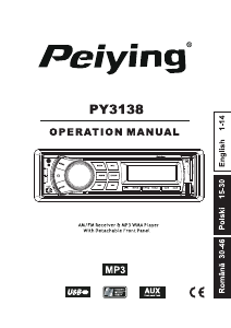 Handleiding Peiying PY-3138 Autoradio