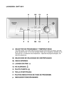Manual de uso Otsein-Hoover OHFT 6011 Lavadora