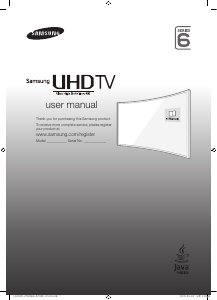 Handleiding Samsung UE55JU6500 LED televisie