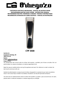 Manual Orbegozo CTP 3500 Hair Clipper
