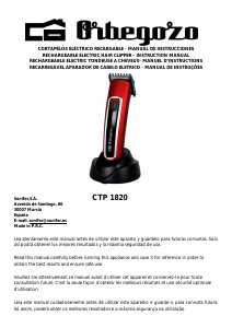 Manual Orbegozo CTP 1820 Hair Clipper