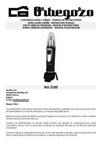 Manual Orbegozo NO 3100 Nose Hair Trimmer