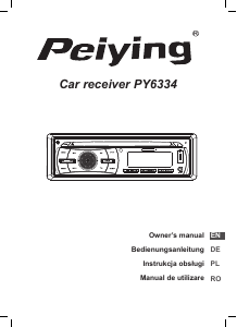 Manual Peiying PY-6334 Car Radio