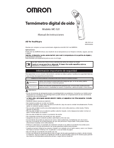 Manual de uso Omron MC-521 Termómetro