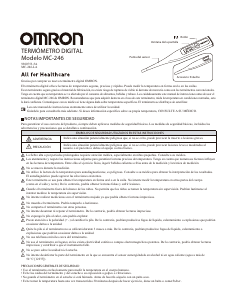 Manual de uso Omron MC-246-LA Termómetro