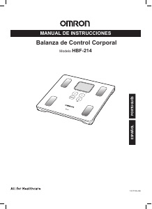 Manual de uso Omron HBF-214LA Báscula