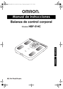 Manual de uso Omron HBF-514CLA Báscula