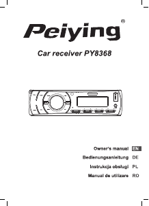 Manual Peiying PY-8368 Car Radio
