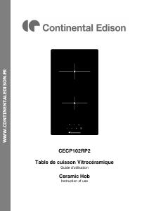 Manual Continental Edison CECP102RP2 Hob