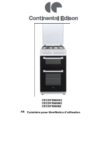 Manual Continental Edison CECDF5060IX2 Range