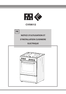 Mode d’emploi FAR CV5061/2 Cuisinière