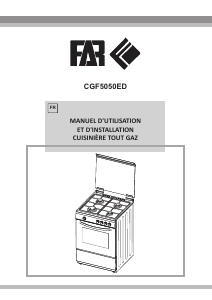 Mode d’emploi FAR CGF5050ED Cuisinière