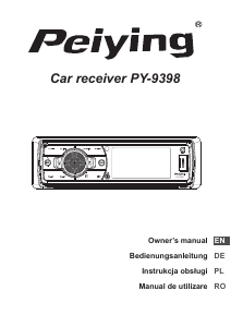 Manual Peiying PY-9398 Car Radio