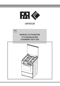 Mode d’emploi FAR CGF5212S Cuisinière