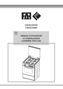 Mode d’emploi FAR CGFSC55TDF Cuisinière