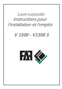 Mode d’emploi FAR V1500S Lave-vaisselle