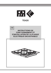 Mode d’emploi FAR TE42X Table de cuisson