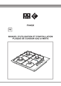 Mode d’emploi FAR FH4GX Table de cuisson