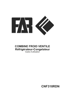 Mode d’emploi FAR CNF318RDN Réfrigérateur combiné