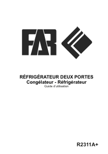 Mode d’emploi FAR R2311A+ Réfrigérateur combiné