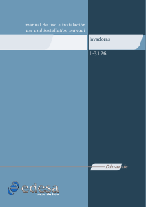 Handleiding Edesa L-3126 Wasmachine