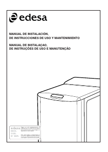 Manual de uso Edesa LT-105 Lavadora