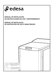 Manual Edesa LT-308 Máquina de lavar roupa