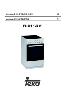 Manual Teka FS 501 4VE W Fogão