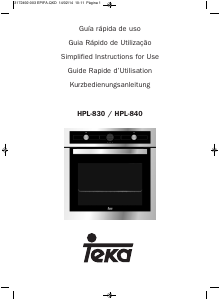 Handleiding Teka HPL 840 Oven