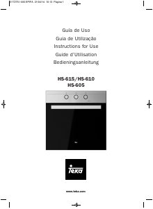 Manual de uso Teka HS 615 Horno