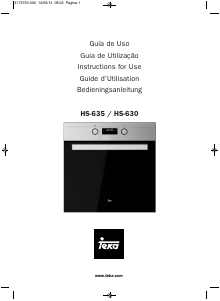 Manual de uso Teka HS 635 Horno