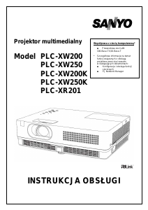 Instrukcja Sanyo PLC-XR201 Projektor