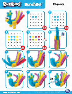 Hướng dẫn sử dụng Spinmaster BunchBot Peacock