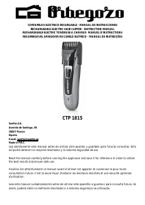 Manual Orbegozo CTP 1815 Hair Clipper