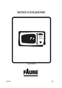 Mode d’emploi Faure FM21M0 Micro-onde