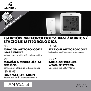 Manual de uso Auriol Z 31915 Estación meteorológica