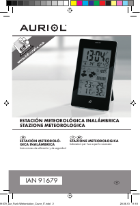 Manual de uso Auriol Z31601 Estación meteorológica