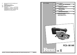 Manual de uso FERM CCM1001 Sierra circular