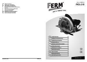 Manuale FERM CSM1012 Sega circolare