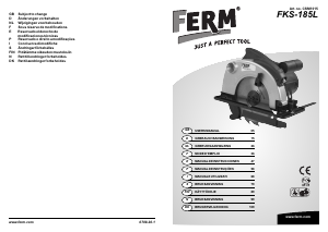 Manual de uso FERM CSM1015 Sierra circular
