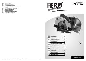 Manual de uso FERM CSM1018 Sierra circular