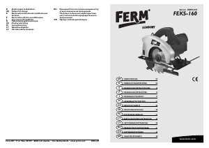 Manuale FERM CSM1019 Sega circolare