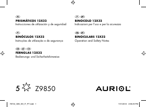 Bedienungsanleitung Auriol Z9850 Fernglas