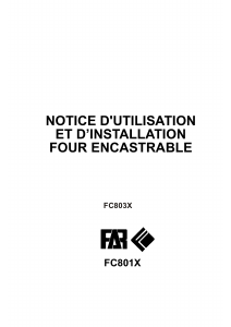 Mode d’emploi FAR FC803X Four