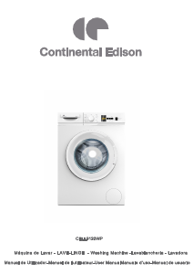 Mode d’emploi Continental Edison CELL9120WP Lave-linge