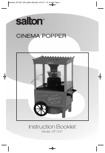 Manual Salton CP1247 Popcorn Machine